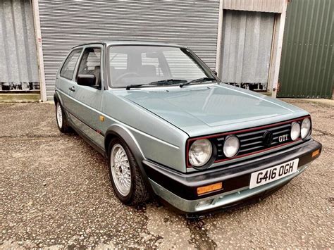 57000 Mile Volkswagen Golf Mk2 Gti 8v Calyspo Blue 3dr Big Bumper 1990