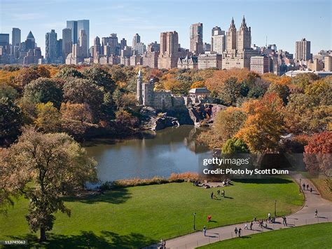Central Park West Skyline In Autumn High Res Stock Photo Getty Images