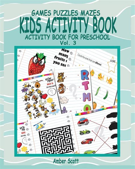 Kids Activity Book, Vol. 3 : Activity Book for Preschool - Walmart.com