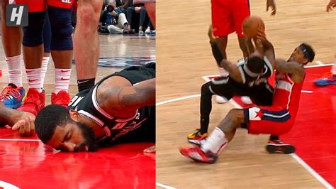 Kyrie irving suffered the injury with 5:42 left in the 2nd quarter of game 4. Kyrie Irving SCARY Leg Injury - Nets vs Wizards | February ...