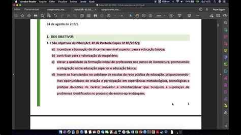 Carta De Intenção Pibid