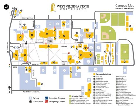 West Virginia State University Campus Map