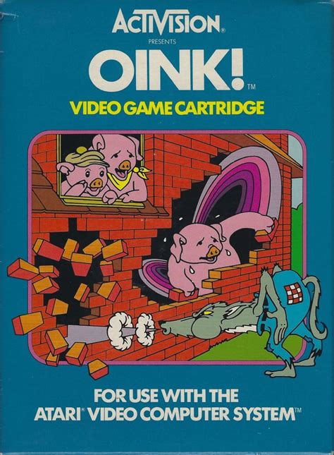 Oink 1983 Atari 2600 Box Cover Art Mobygames