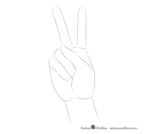 The Best Anime Peace Sign Hand Drawing Reference