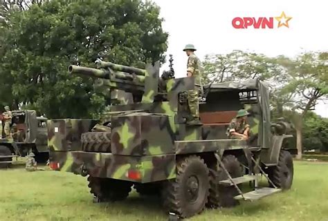 Vietnam Has Developed Wheeled Self Propelled Howitzer Using M101 105mm