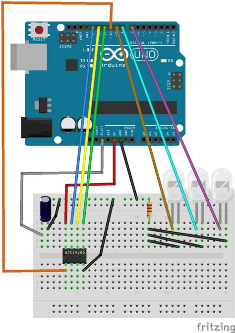 Attiny Programmer Using Arduino Uno Arduino Arduino Projects Images