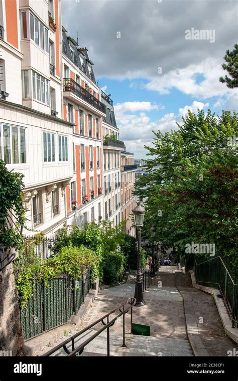 Rue Maurice Utrillo Paris Stock Photo Alamy
