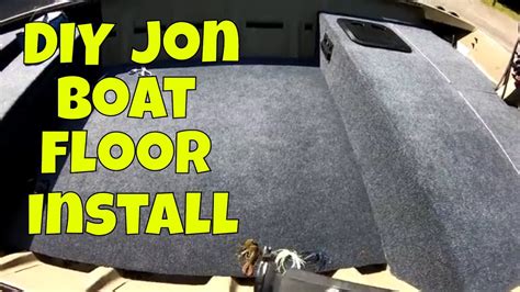 Do It Yourself Diy Jon Boat Floor Install Youtube