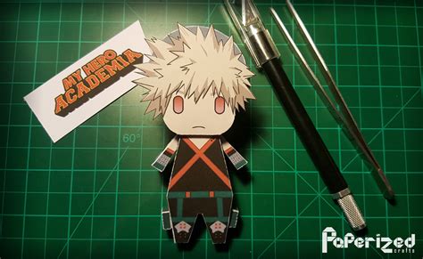 My Hero Academia Katsuki Bakugo Papercraft Paperized Crafts Anime