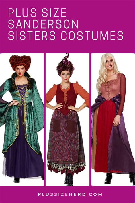 Plus Size Sanderson Sisters Costumes From Hocus Pocus Sister Costumes