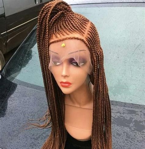 Cornrow Braided Wig Braided Wigs Box Braided Wigs Etsy In 2021