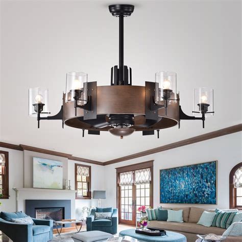 17 Stories 35 Christa 3 Blade Chandelier Ceiling Fan With Remote