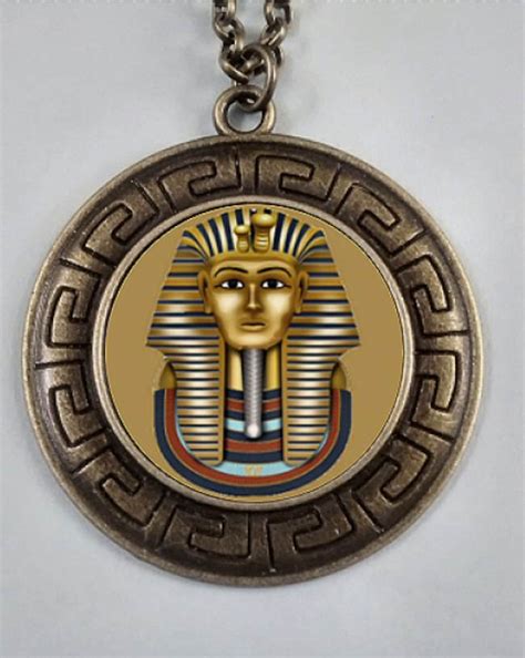 King Tut Necklace Egyptian Jewelry King Tut King Tut Pharaoh Pendant
