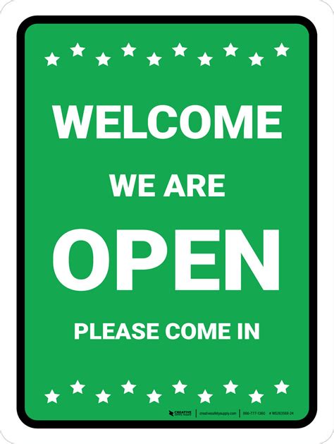 Welcome Please Come In Sign