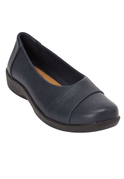 Comfortview Comfortview Womens Wide Width The Gab Flat Shoes