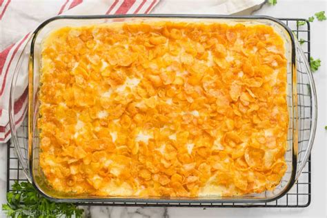 All of the ingredients are placed into a casserole dish and then what is really great about this dish is the corn flakes as the topping. O Brien Potato Casserole With Corn Flakes : Best Cheesy Potatoes Half Scratched / These ...