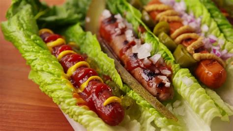 Hot Dog Lettuce Wraps Delish Dog Food Recipes Keto Recipes Easy