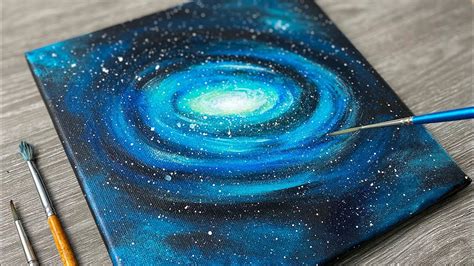 Galaxy Acrylic Painting Tutorial For Beginners Galaxy Painting