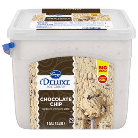 Kroger Deluxe Chocolate Chip Ice Cream Tub Oz Frys Food Stores