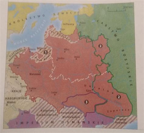 Ziemie oznaczone na mapie cyfrą 3A. to tereny, które Jan III Sobieski