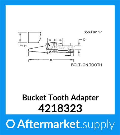 4218323 Bucket Tooth Adapter Fits John Deere Aftermarketsupply