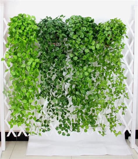 2 Bundle Hanging Plants Artificial Ivy Leaf Garland Vine Fake Etsy