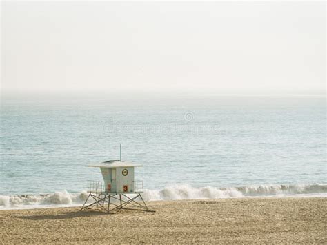 Lifeguard Stand On The Beach In Santa Cruz California Editorial Stock
