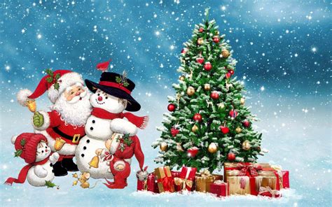 Merry Christmas Santa Snowman Winter Christmas Tree Ornaments Ts