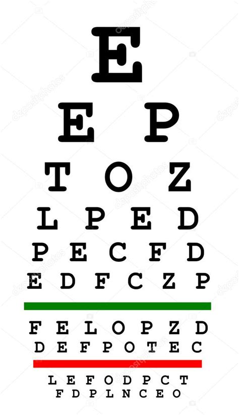 Eyesight Test Chart — Stock Photo © Violin 5152080
