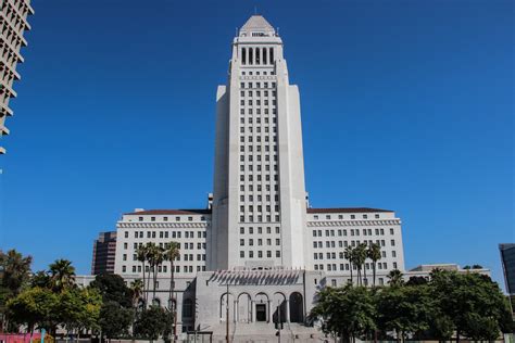 Free Stock Photo Of Los Angeles City Hall Building Against Sky