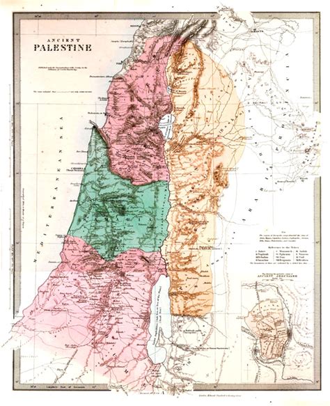 Sduk Map Of Ancient Palestine 1870 Published By Edward Stanford London