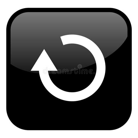 Black Update Isolated Vector Icon Simple Element Illustration From