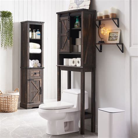 Buy Okd Over The Toilet Storage Cabinet Farmhouse Storage Cabinet Over