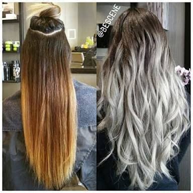 How you tone your hair can completely change your overall outlook. Image result for ash blonde to platinum ombre | White ...