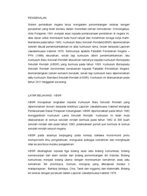 Laporan jawatankuasa kabinet, 1979, yang menitikberatkan aspek nilai hanya diistiharkan pada tahun 1998 dan dijelmakan secara rasmi melalui falsafah pendidikan negara … isi pendidikan.docx
