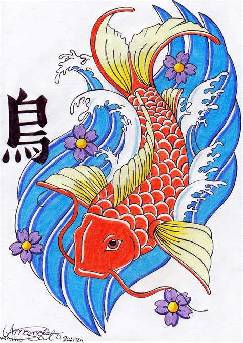 Koi Japanese Fish By Amanda18sato On Deviantart Fish Art Koi Fish