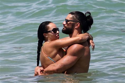 Roman Reigns And Galina Becker Hit The Beach In Miami 18 Photos Thefappening