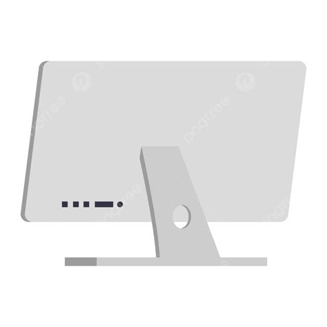 Monitor Back Vector Hd Images White Computer Monitor Back View Back Display Monitor PNG