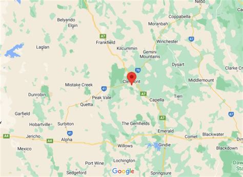 Clermont Queensland Australia Area Map And More
