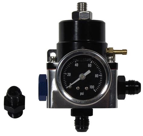 Adjustable Fuel Pressure Regulator With Gauge And 6an Fittings Fox