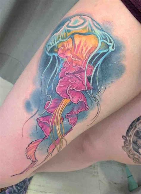 24 Majestic Jellyfish Tattoos Jellyfish Tattoo Watercolor Jellyfish