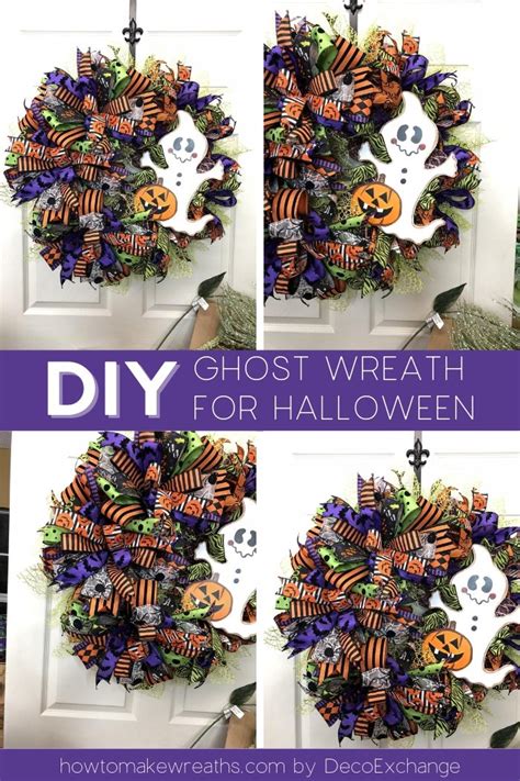 Diy Halloween Ghost Wreath How To Make Wreaths Wreath Making For