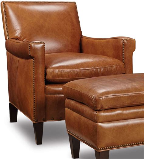 Jilian Brown Leather Club Chair From Hooker Coleman Furniture