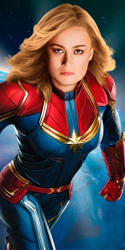 1080x2160 Captain Marvel New 2019 Poster One Plus 5thonor 7xhonor