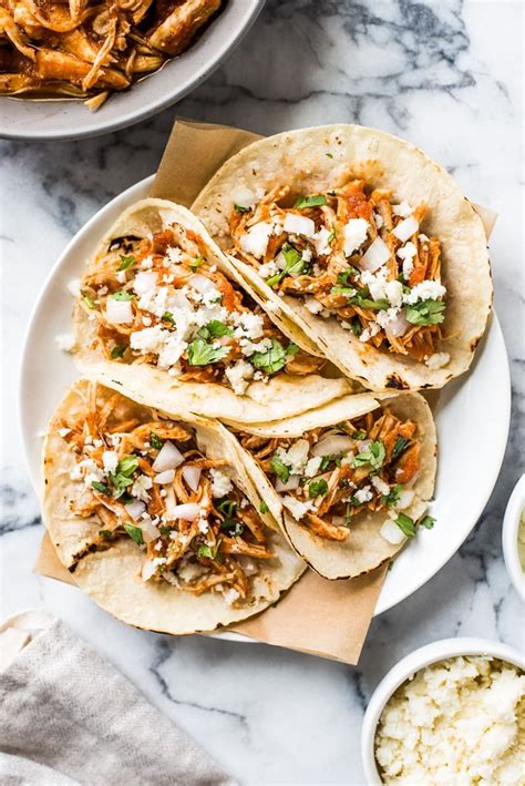 Easy Chicken Tinga Tacos Isabel Eats Easy Mexican Recipes My