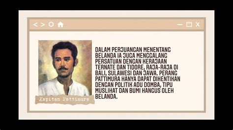 Biografi Kapitan Pattimura Tugas Bahasa Indonesia Youtube