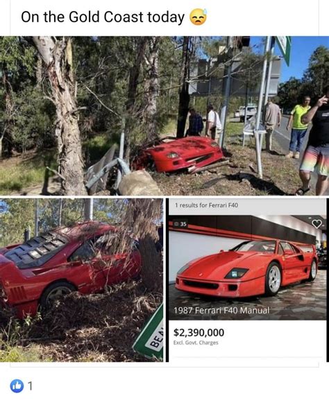 Ferrari F40 Crashed Day Before Being Delivered Rcatastrophicfailure