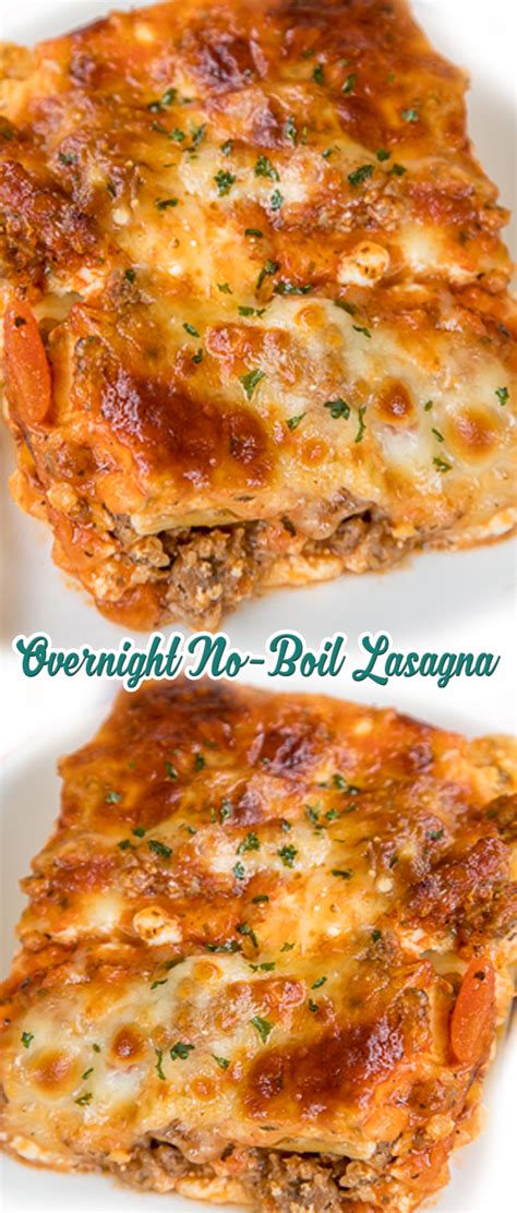 Overnight No Boil Lasagna