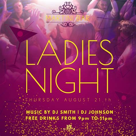 Ladies Night Bar Promo Video Template Postermywall