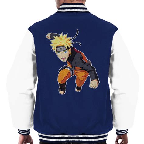 Small Naruto Uzumaki Mens Varsity Jacket On Onbuy